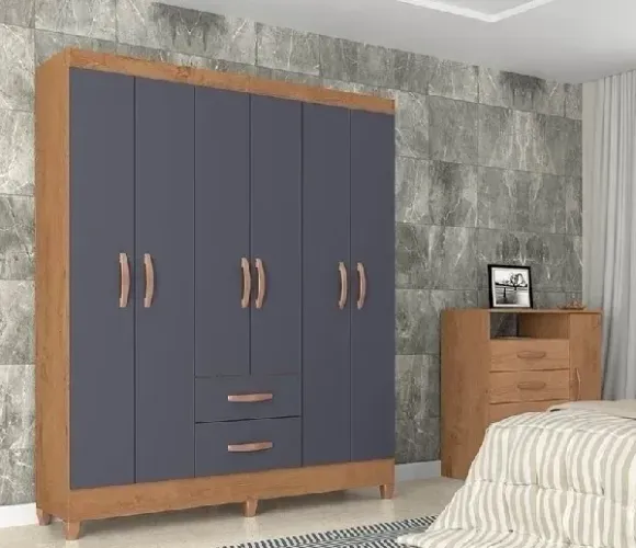 Guarda Roupa de Casal 6 Portas ML - Já Entrega e Monta