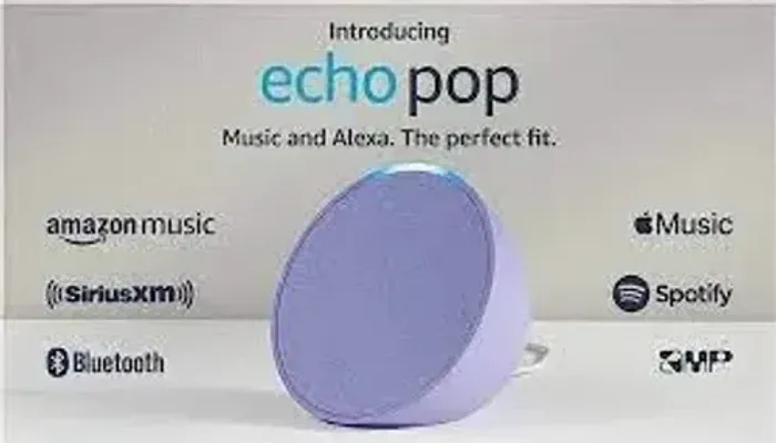 Alexa Echo Pop - Smart speaker compacto com som envolvente e Alexa