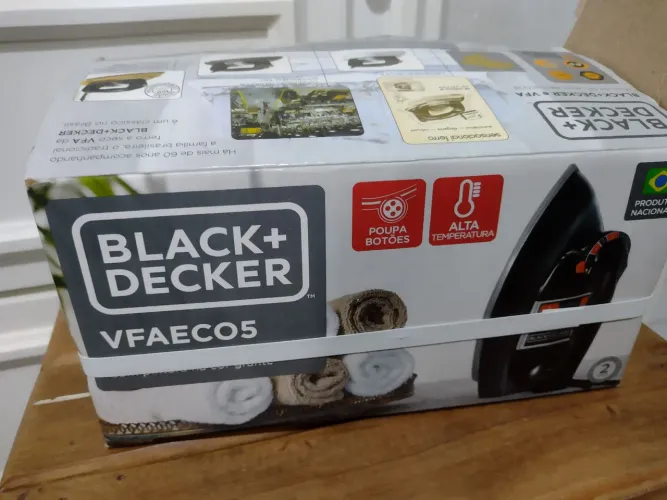 Ferro Black Fecker vfaeco5 sem uso