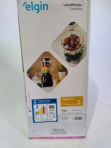Liquidificador Turbo Mix Elgin 220V, 650W, 1,6L - Novo