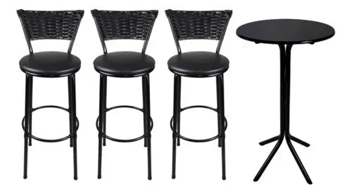 Conjunto Mesa alta com banqueta