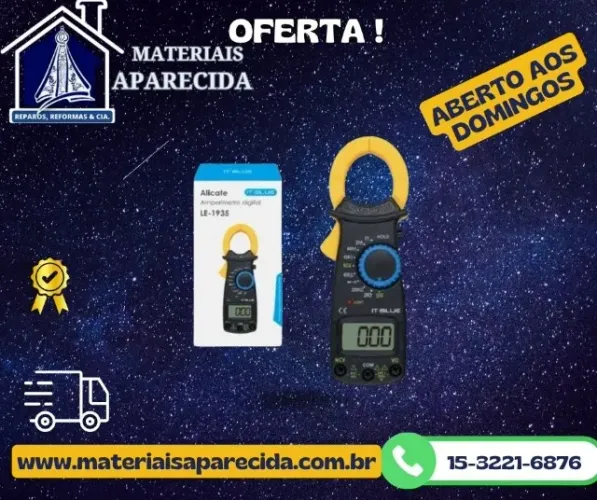 Alicate Amperimetro Digital- It-blue LE-1935