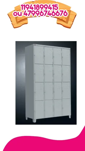 armario de vestiario com 16 portas