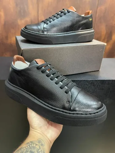 Tênis Boss Elástico Couro Masculino