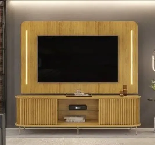 Bancada e Painel P/ TV até 75" com Leds DIVIDIMOS EM ATE 10 X SEM JUROS 