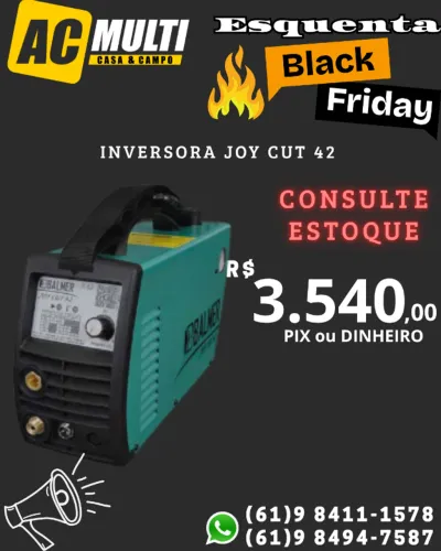 Maquina Inversor de solda Corte plasma Joy Cut 42 Balmer 60hz 40A
