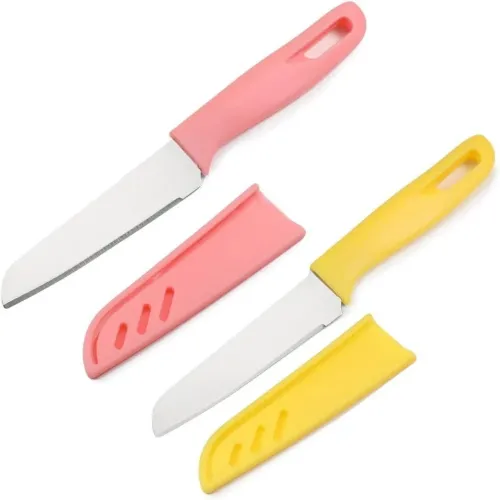 Conjunto de Facas Coloridas com Bainha