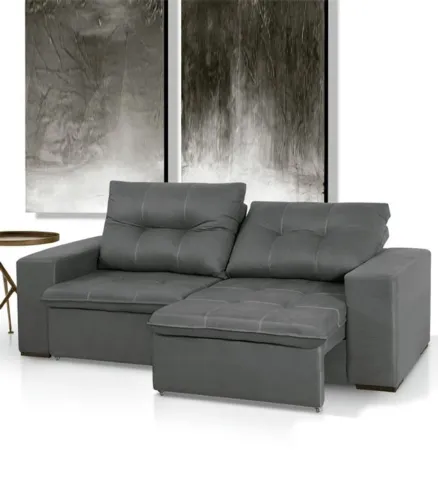 SOFA RETRÁTIL E RECLINÁVEL ROMA COM 1.70MT OU COM 2.24MT DE LARGURA