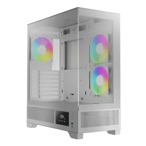 GABINETE GAMER GAMDIAS ATLAS M1 MID TOWER ARGB BRANCO