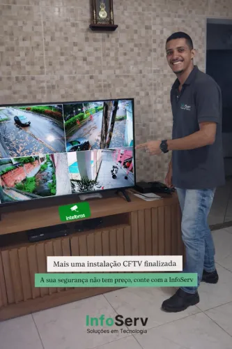 Instalação de Câmeras de Monitoramento CFTV