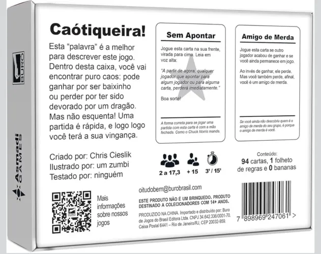 Nós não testamos esse troço - expansão do caos!