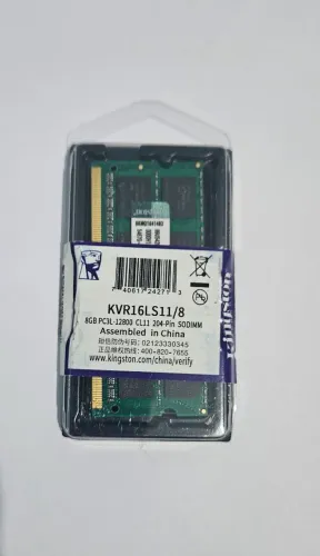 Memória DDR3L 8GB Kingston 1600MHz (PC3L-12800)