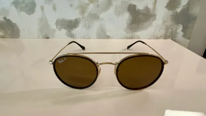 Óculos De Sol Polarizados Ray-ban Round Double Bridge (Usado)