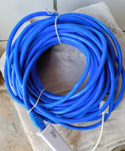 Cabo de rede 10m com adaptador USB 2.0