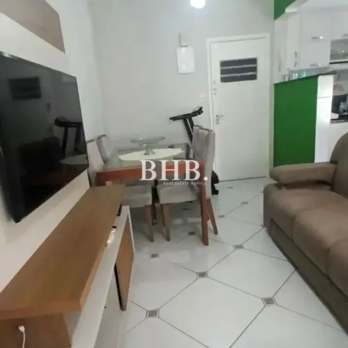 Quadra da praia na Aparecida | 57m² + vaga