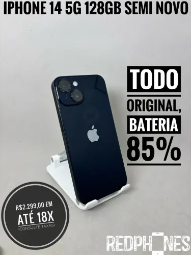 Loja física. Aceitamos trocas em iPhone's ou Android. iPhone 14 128GB 