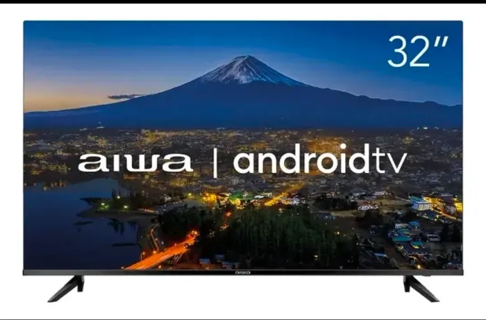 Smart TV AIWA 32" Android HD Borda Ultrafina<br>HDR10 Dolby Áudio AWS-TV-32-BL-02-A