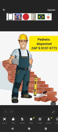 Pedreiro disponível