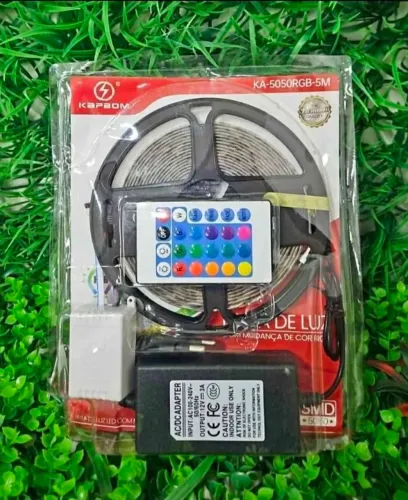Fita de Led RGB 5 metros com controle.