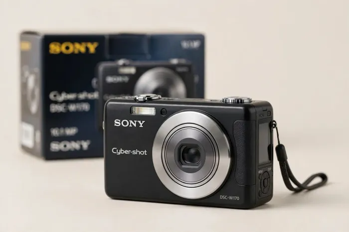 Câmera Sony Cyber Shot DSC W150 W170 Caixa Original Manual Funcionando