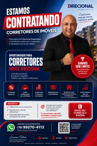 Contrato Corretores de Imóveis em Campinas e Região - Direcional Engenharia