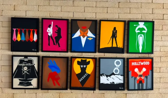 Quadros filmes do Quentin Tarantino
