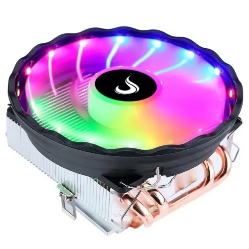 Air Cooler Gamer Rise Mode X5, RGB, AMD Socket -FM2+/FM1/AM2/AM3+/AM3/AM4 Silencioso