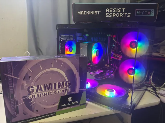 Pc gamer com placa de video RX 550 4GB - Parcelamos no cartão de crédito