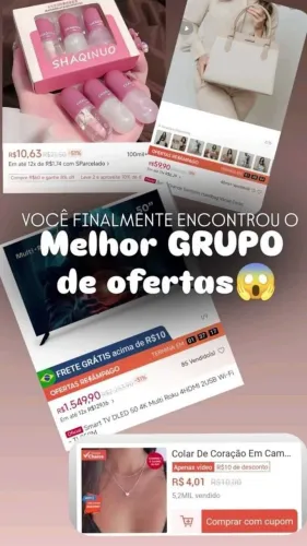 Grupo de ofertas 50% de desconto