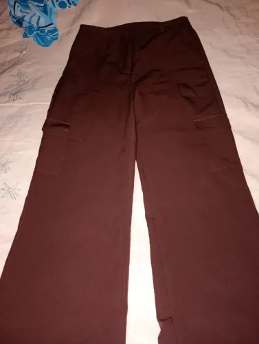 Calça Cargo Wide Leg Marrom Tamanho GG (veste 44)