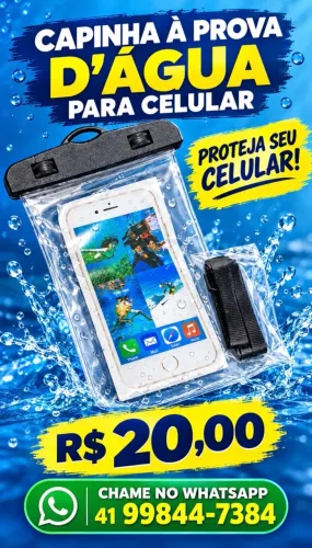 Capinha a prova d?água para celular