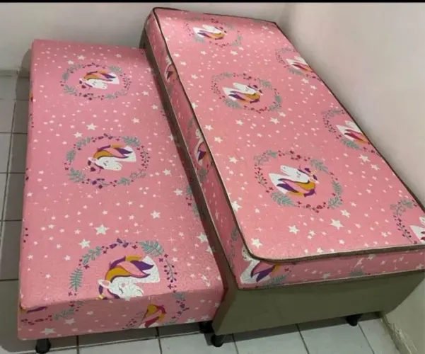 Cama infantil molas ensacadas 1.100