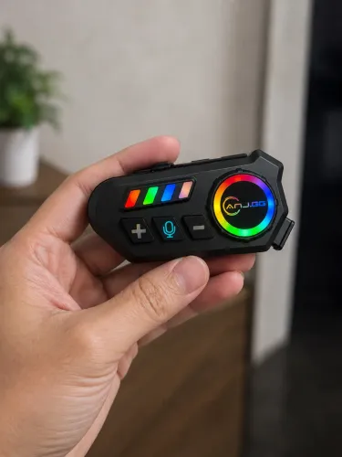 Fone Bluetooth para Capacete de Moto com LED RGB