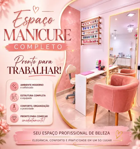 ESPAÇO MANICURE PARA LOCAÇÃO