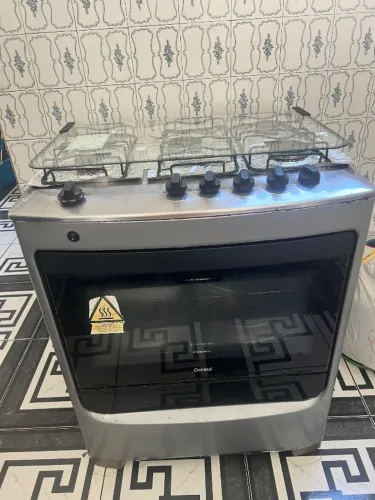 Fogão Consul 5 Bocas Inox com Mesa de Vidro