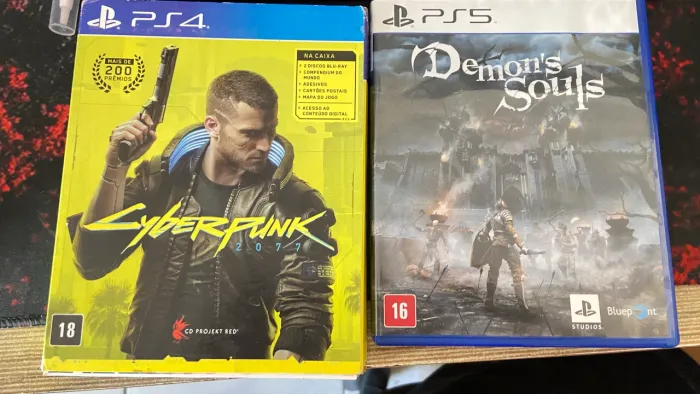 Demon?s Souls PS5 e Cyberpunk 2077 PS4