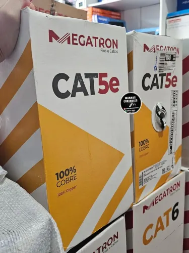Cabo de rede cat5E/( "100% cobre ") .