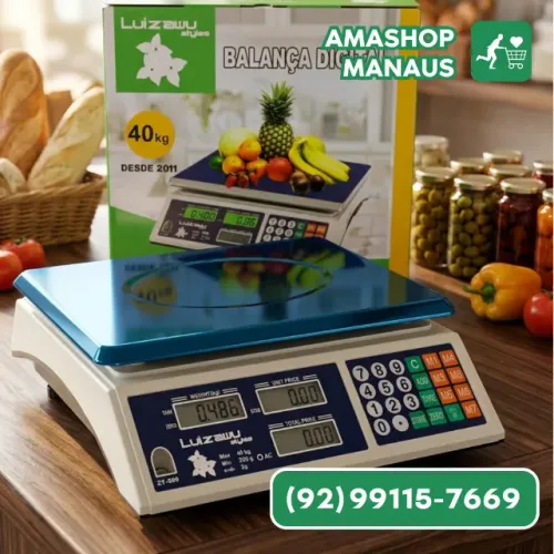 Balanca Digital Comercial 40kg Alta Precisao