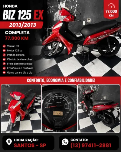 Honda biz 125 ex 2013/2013