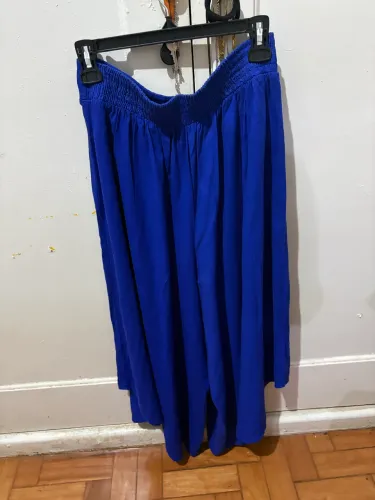 Calça pantalona da Farm na cor azul