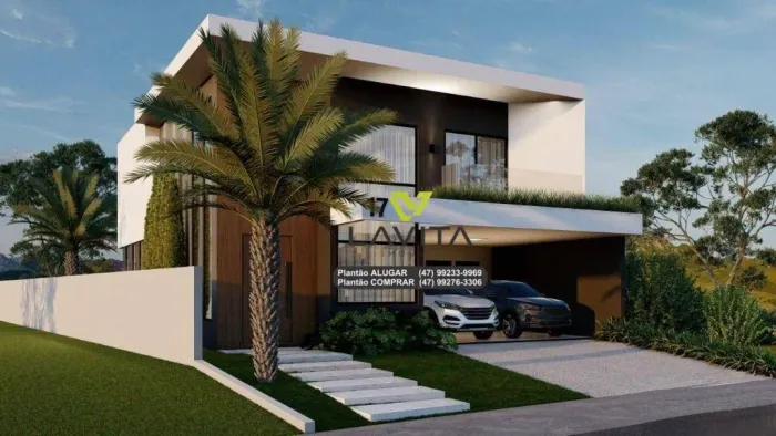 Casa alto padrão no Condomínio Fechado Paysage Privilege - Bairro Ponta Aguda em Blumenau
