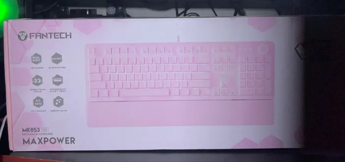 Teclado Fantech MK853 Maxpower Rosa