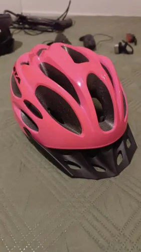 Kit Ciclista - Bicicleta (Capacete, Farol, Cadeado U-Lock)