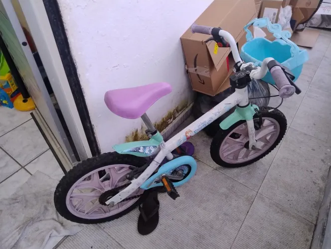 Bicicleta Infantil Frozen Aro 16 Bandeirante - Disney