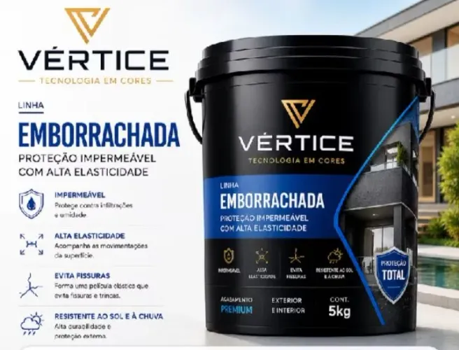 Tinta emborrachada nova 05 litros ( amarela )