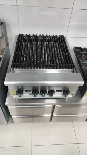 Chapa Char Broiler A Gás Grill Americana Industrial 60cm