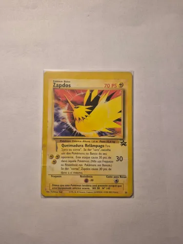 Zapdos Black Star Promo SP(anos 2000) vintage