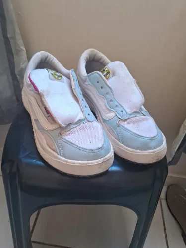 Tênis Nike VR3 Branco e Azul Tam. 38 - Pouco Usado