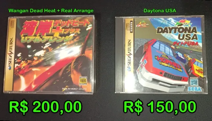 Lote 02 Jogos Japoneses p/ Sega Saturn, completos .
