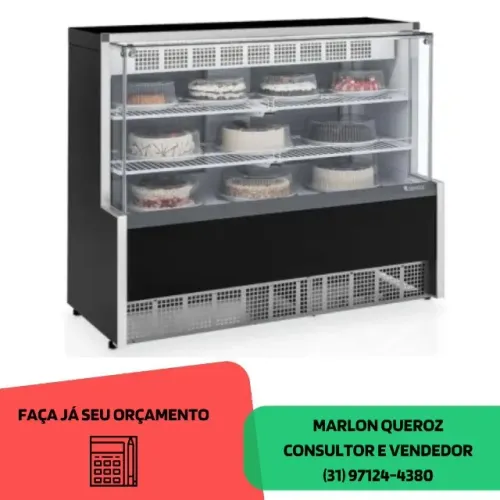 Balcão de Tortas 1,40M Gelopar Novo